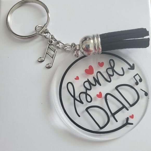 Band Mom Keychain, Band Dad Keychain, Music Note Keychain - Picture 7 of 15